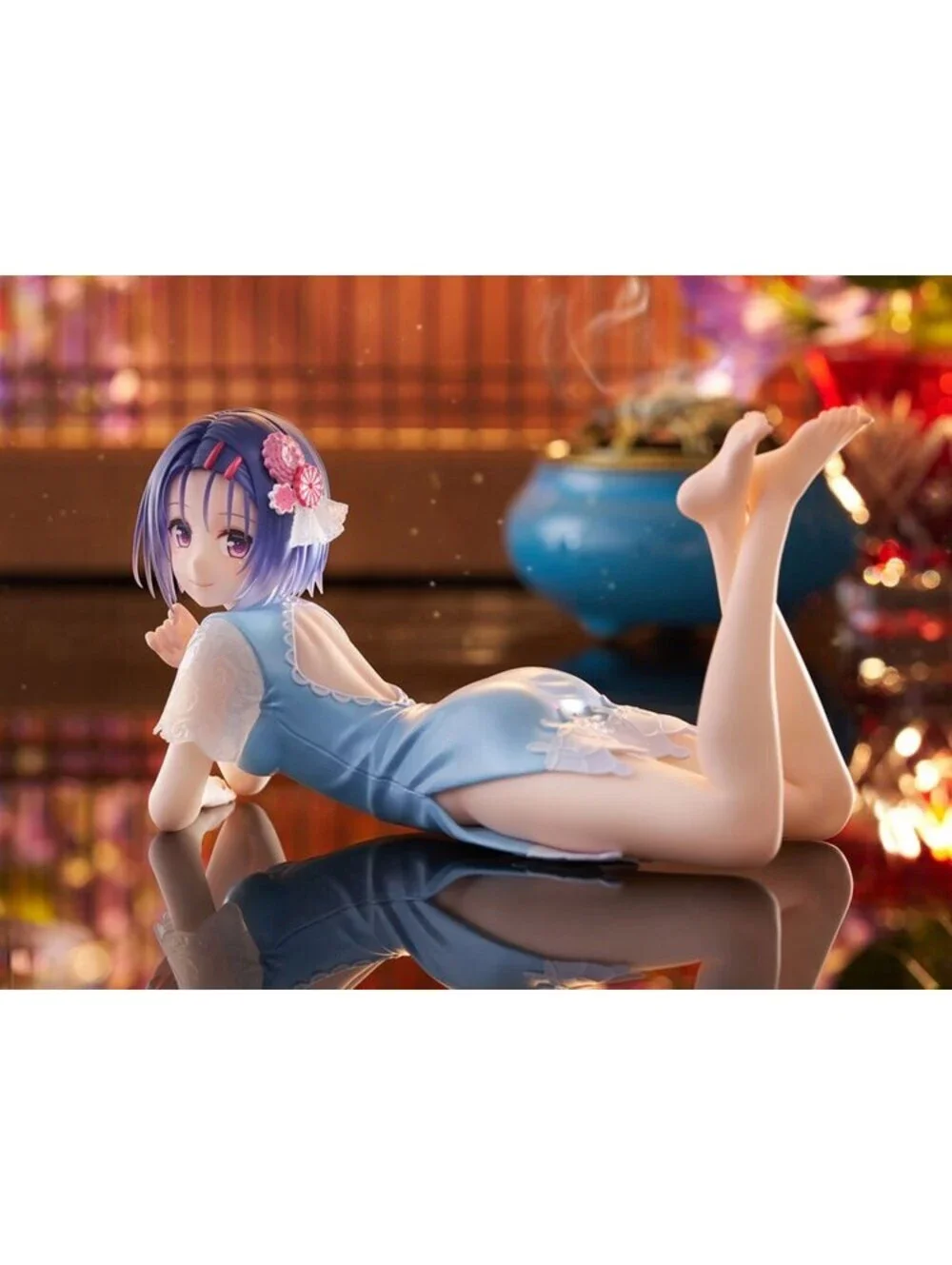 TAITO Desktop Cute To LOVE-Ru Darkness Yui Kotegawa Figure Blue Dress Ver.
